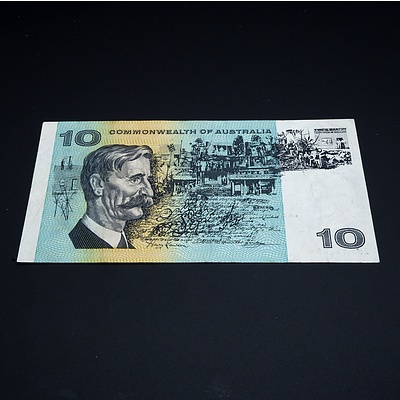 $10 STAR NOTE 1968 Phillips Randall Australian Ten Dollar STAR Banknote R303S ZSJ16382