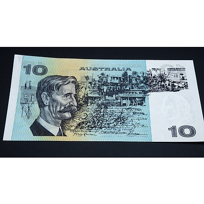 $10 1976 Knight Wheeler Australian Ten Dollar Banknote R306A THV980648