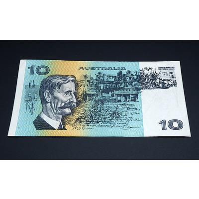$10 1985 Johnston Fraser Australian Ten Dollar Banknote R309 UYB294594