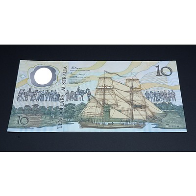 $10 1988 Johnston Fraser Australian Ten Dollar Polymer Banknote R310B AB24771787
