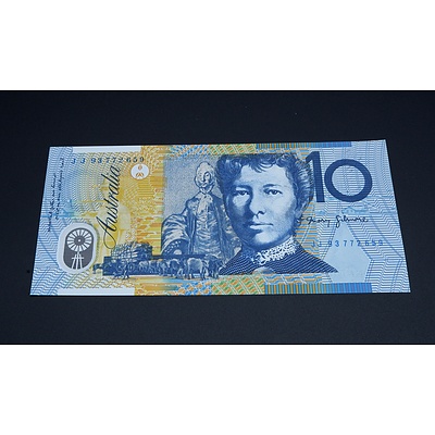$10 1993 Fraser Evans Australian Ten Dollar Polymer Banknote R316A JJ93772659