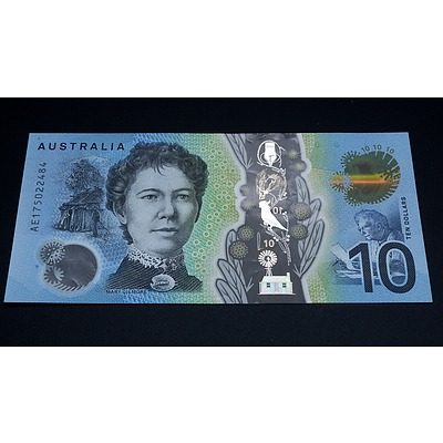 $10 2017 Fraser Stevens Australian Ten Dollar Polymer Banknote R326 AE175022484