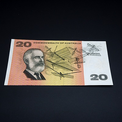 $20 1966 Coombs Wilson Australian Twenty Dollar Banknote R401 XAG394492