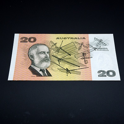$20 1979 Knight Stone Australian Twenty Dollar Banknote R407B EV191001