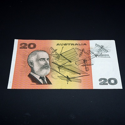 $20 1991 Fraser Cole Australian Twenty Dollar Banknote R413 RUJ534386