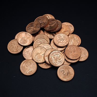 34 X 1978 1c 34 X Australian One Cent Coins Loose
