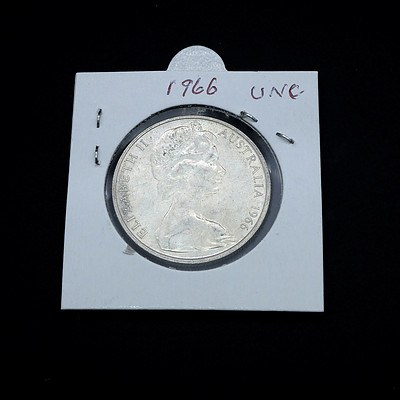 1966 50c Australian Round Fifty Cent Coin