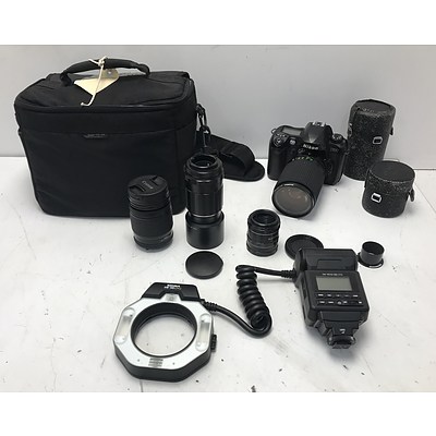 Nikon D100 Camera With Lenses and Accessories