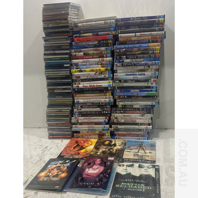 Assorted DVD, TV Shows and Music CD's