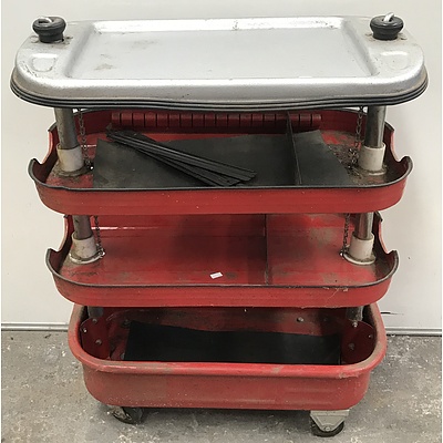 Four Tier Tool Trolley