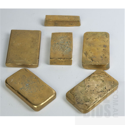 Six Recovered Gold Bars, from Computers