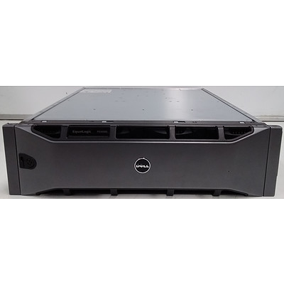 Dell EqualLogic PS4000 16 Bay Hard Drive Array (7TB Installed) with Two 10Gbps Controller Modules