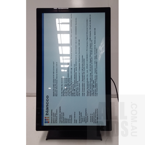 TES TEC-22F-PUK-10A-NA-i5-C Intel Core i5-4300U @ 1.90GHz-2.90GHz CPU 21-Inch All-In-One Computer