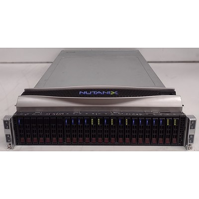 Nutanix NX-3050 Three Node Dual (E5-2650v2) 2.6GHz 8 Core CPUs 2RU Server - Total of 6x 8 Core CPUs & 768GB RAM