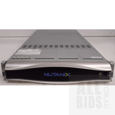 Nutanix NX-6220 Two Node Dual (E5-2630v2) 2.6GHz 6 Core CPUs 2RU Server - Total of 4x 6 Core CPUs & 512GB RAM
