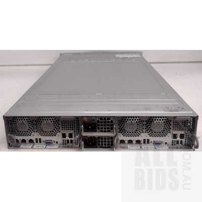 Nutanix NX-6220 Two Node Dual (E5-2630v2) 2.6GHz 6 Core CPUs 2RU Server - Total of 4x 6 Core CPUs & 512GB RAM