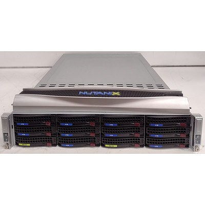 Nutanix NX-6120 Two Node Dual (E5-2630v2) 2.6GHz 6 Core CPUs 2RU Server - Total of 4x 6 Core CPUs & 512GB RAM