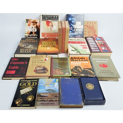 20 Books with Mixed Subjects Including First Edition Ice Station Zebra by Alistair Maclean, First Edition Unofficial History by Field Marshall Sir William Slim and More