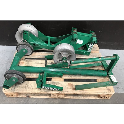 Greenlee Pipe Adapter Sheave, Pipe Adapter, Rope Reel and Other Components
