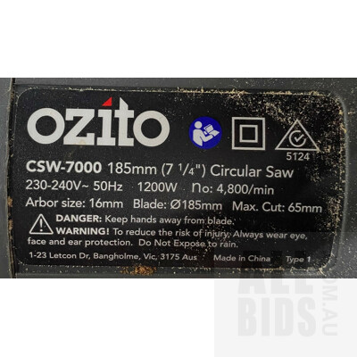 Ozito 1200w Circular Saw