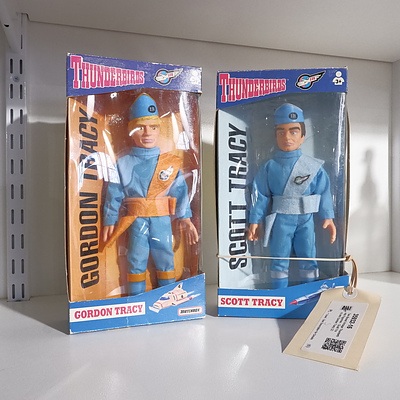Two Boxed Vintage Thunderbirds Figurines - Scott Tracy and Gordon Tracy (2)