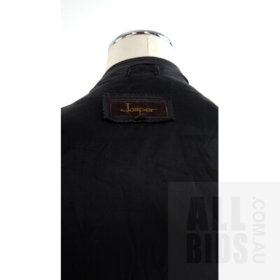 Vintage Men's Black Leather jacket Circa 1980s