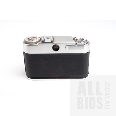 Vintage Frankarette Germany Camera with Leather Case, Rank Aldis Camera with Strap and Early Paillard-Bolex Movie Camera (3)