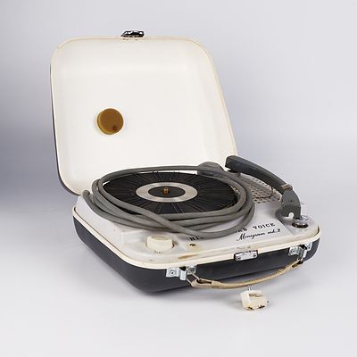 Vintage HMV Minigram Mk II Portable Record Player