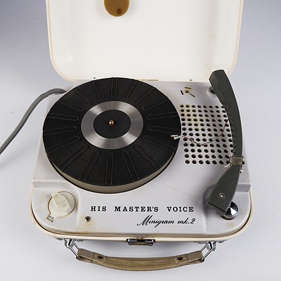 Vintage HMV Minigram Mk II Portable Record Player