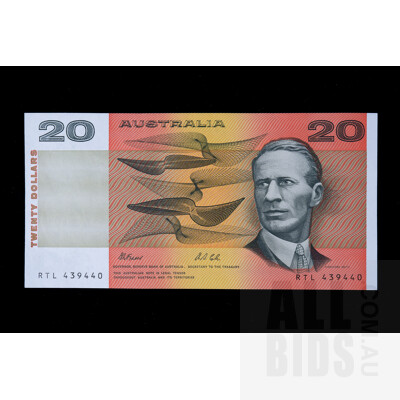 Uncirculated $20 Fraser/Cole Paper Note, RTL439440