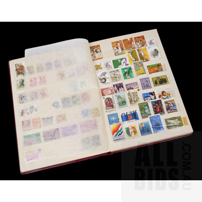 Australian and International Stamps in Album: Fiji, Canada & More