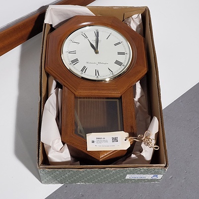 Vintage Seiko Antique Style Westminster- Whittington Oak Cased Wall Clock with Original Box