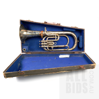 Vintage Besson & Co Tenor Horn in Original Paling Case