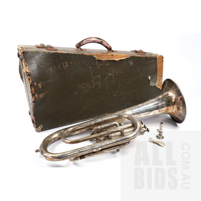 Vintage Besson & Co Tenor Horn in Original Paling Case