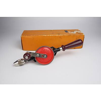 Vintage Stanley 803 5 1/2 Inch Hand Drill in Original Box