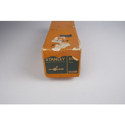 Vintage Stanley 803 5 1/2 Inch Hand Drill in Original Box