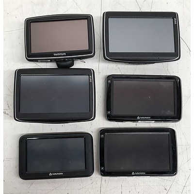 Navman and TomTom Assorted GPS Devices - Lot of Six