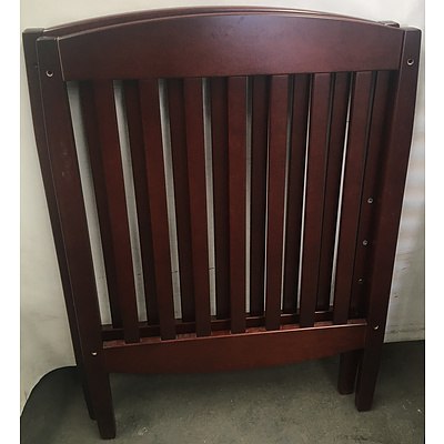 Kronos, Stained Timber Finish Baby Crib