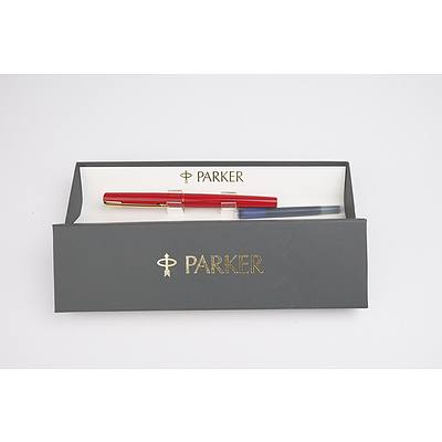 Parker Fountain Pen in Original Box with Spare Cartridge