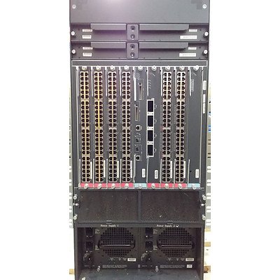 Cisco (WS-6500) Systems 6500-E Network Hub Switch wih PoE, Control, Firewall & 10GB Modules