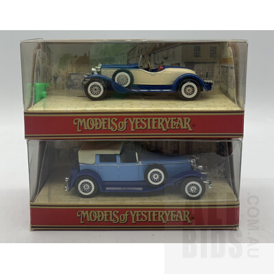 Two Matchbox 1:43 Models of Yesteryear in Display Boxes (2)