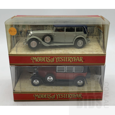Two Matchbox 1:43 Models of Yesteryear in Display Boxes (2)