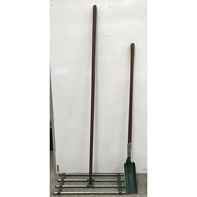 Soil Leveler and Cyclone 2 Trench Shovel