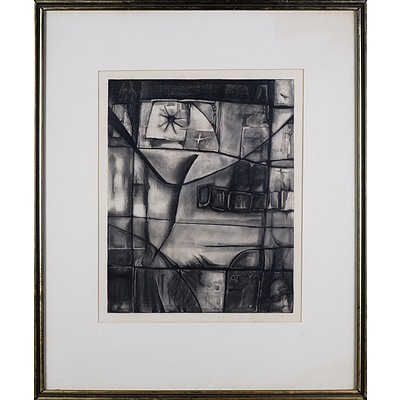 Ignacio Marmol (1934-1994), Zampun 1966, Charcoal, 50 x 40 cm