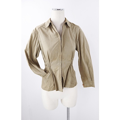 Vintage Mid Century Khaki Windshield Showerproof Jacket