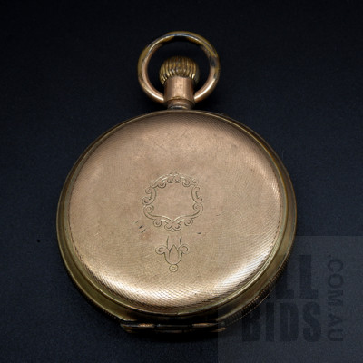 Rolled Gold ANA Lever Full Hunter Pocket Watch