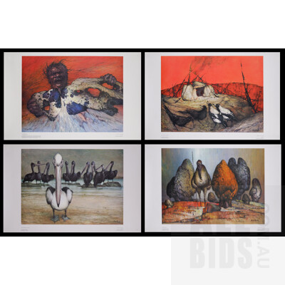 Four Unframed Ainslie Roberts Reproduction Prints, each 50 x 70 (image size) (4)