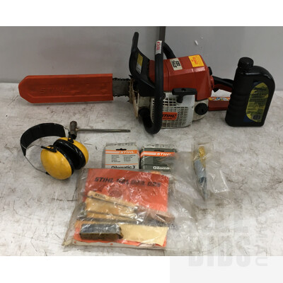 Stihl 023 2 Stroke Petrol Chainsaw And Accessories