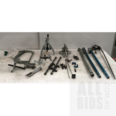 Gear Pullers And Other Assorted Tools And Clamps