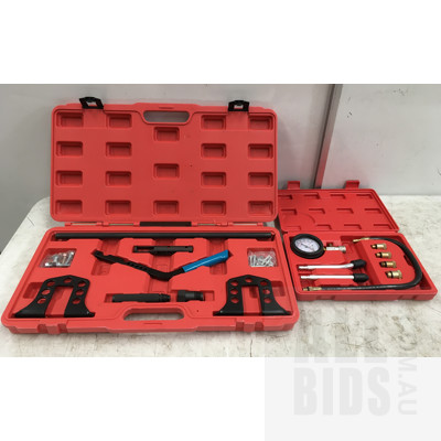 Taurus Battery Screwdriver And Accessory Kit, Konig Snow Chains, Automotive Compression Testing Kit And Oil Filter Socket Set